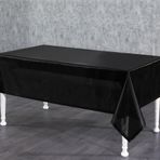 Finezza 140x200 cm Kristal Monoray Kumaş Siyah Dikdörtgen Masa Örtüsü