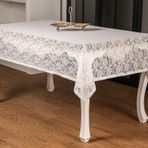 Finezza 155x220 cm Gül Lüx Raşel Dantel Krem Masa Örtüsü