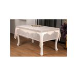 Finezza 155x220 cm Kardelen Lüx Raşel Dantel Bej Masa Örtüsü