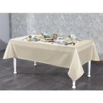 Finezza 160x220 cm 17 Parça 8 Kişilik Kristal Monoray Kumaş Bej Sofra Takımı