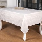 Finezza 160x220 cm Aslı Lüx Jakar Polycotton TP Gri Masa Örtüsü