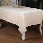 Finezza 160x220 cm Ayda Lüx Jakar Polycotton Bej TP Kumaş Masa Örtüsü