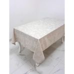 Finezza 160x220 cm İpek Lüx Jakar Polycotton Kumaş Taş Dikdörtgen Masa Örtüsü