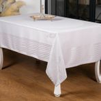 Finezza 160x220 cm Lida LüxJakar Bambu Kumaş Gri Masa Örtüsü