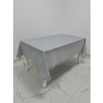 Finezza 160x220 cm Paris Jakarlı Kumaş Güpürlü Gri Dikdörtgen Masa Örtüsü