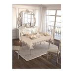 Finezza 160x230 cm 17 Parça 8 Kişilik Ahsen Güpürlü Keten Kumaş Krem Sofra Takımı