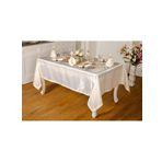 Finezza 160x230 cm 26 Parça 8 Kişilik Mina Kadife Kumaş Krem Bej Sofra Takımı