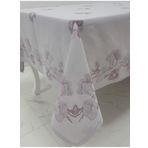 Finezza 160x320 cm Müge Lüx Jakar Kumaş Mor Dikdörtgen Masa Örtüsü