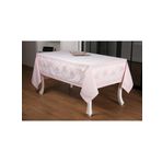 Finezza 160x320 cm Nilüfer Lüx Jakar Kumaş Pudra Dikdörtgen Masa Örtüsü