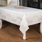 Finezza 160x320 cm Viyana Lüx Jakar Kumaş Taş Dikdörtgen Masa Örtüsü