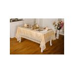 Finezza 170x230 cm 17 Parça 8 Kişilik Gisella Dantelli Monoray Bej Sofra Takımı