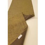 Finezza 40x140 cm Linen Baskılı Pamuk Keten Haki Runner