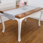 Finezza 45x150 cm Lola Jakar Polyester Kumaş Gri Runner