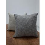 Finezza 45x45 cm Degrade Keten Kumaş Gri Kırlent