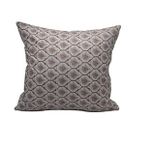 Finezza 45x45 cm Melisa Damask Baskılı Duck Kumaş Kahverengi Kırlent