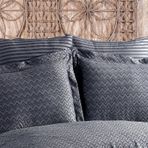 Finezza 60x80 cm Odesa Bambu Jakar Kumaş Füme 2'li Oksford Yastık Kılıfı