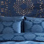 Finezza 60x80 cm Tiara Bambu Jakar Kumaş Indigo 2'li Oksford Yastık Kılıfı