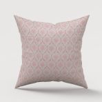 Finezza 747 45x45 cm Pembe Melisa Damask Baskılı Duck Kumaşlı Kırlent