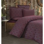 Finezza 905 200x220 cm 6 Parça Monaco Bambu Jakar Kumaş Bordo Çift Kişilik Nevresim Takımı