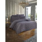 Finezza 906 6 Parça Monaco Bambu Jakar Kumaş Koyu Gri Çift Kişilik Nevresim Takımı