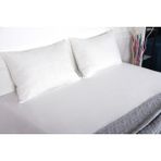 Finezza Flora Pamuk Saten Beyaz Çarşaf & Yastık Takımı 3 Parça - 1477 - 240 x 240 cm