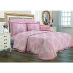 Finezza Larissa Pamuk Polyester Jakar Kumaş Pudra Yatak örtüsü Seti 7 Prç. - 356 - 260 x 270 cm