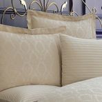 Finezza Monaco Bambu Jakar Kumaş Krem ikili Oksford 60x80 cm Yastık Kılıfı -1320