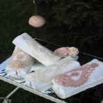 Finezza Nadide Pamuk Güpürlü Krem&Bej&Pudra&Gri Havlu Seti 50*90 cm Dörtlü - 534