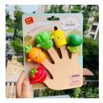 Finger Puppet Meyveler Parmak Kukla Seti 5 Meyveli Oyuncak Parmak Kukla