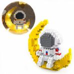 Finger Rock Astronot Mini Yapı Setleri Yetişkinler için, Mikro Bloklar Led Aydınlatma Kitli Havalı Küçük Oyuncaklar, Paskalya Günü 12+ Erkek Kız Çocukları İçin En Havalı Hediyeler - Nano ile Uyumlu (388 ADET)