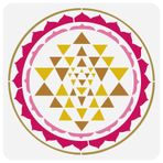 FINGERINSPIRE Sri Yantra Orgonit Boyama Şablonu 30 x 30 cm Yeniden Kullanılabilir Üçgen Sembol Piramit Çizim Şablonu Kendin Yap Sanat OM Mandala Şablonu Ahşap Duvar Kumaş Mobilya Üzerine Boyama için