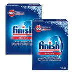 Finish 1,5 kg x 2 Bulaşık Makinesi Tuzu Beyaz Renkli Özel Tuz Su Lekelerini Önlemeye Yardımcı