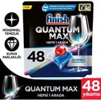 Finish 48 Yıkama Quantum Max Limonlu Bulaşık Makinesi Deterjanı Tableti