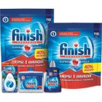 Finish Bulaşık Makinesi Deterjanı Tablet 220 Yıkama + Parlatıcı + Makine Temizleyici + Makine Kokusu