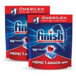 Finish Hepsi Bir Arada 2x100 Yıkama Çoklu Paket Bulaşık Makinesi Tableti