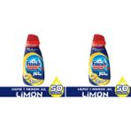 Finish Hepsi Bir Arada Konsantre Jel 1000 ml Limon Bulaşık Makinesi Deterjanı 2 Adet x 1000 ml