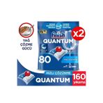 Finish Quantum Hepsi Bir Arada Bulaşık Makinesi Deterjanı Kapsül, 160 Adet (80 x 2'li)
