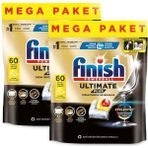 Finish Ultimate Plus Bulaşık Makinesi Deterjanı Kapsül Tablet Limon 120 Adet (60 x 2)