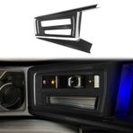 FINMOKAL Gerçek Karbon Fiber Orta Konsol Vites Paneli Kapağı Trim VW Golf 8 MK8 GTE GTI GTD R-Line 2021-2025 (LHD) ile Uyumlu