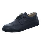 Finn Comfort York Brogue bağcıklı erkek ayakkabısı, Siyah Siyah Togo, 44 EU