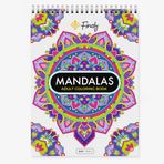 Finoly Mandala boyama kitabı | Yetişkinler için boyama kitapları, 30 orijinal çizim, A4 boyutunda boyama mandalaları | Yetişkin birinci sınıf kağıt için mandalalar | Spiral ciltleme (gün)