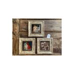 FİNS STONE DECOR Çerçeveli Taş Duvar Dekoru-3 Lü Set 20x20cm Osman Hamdi Tabloları Hediyelik F3CDD-40-004