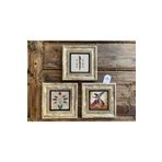 FİNS STONE DECOR Çerçeveli Taş Duvar Dekoru Tablo 20 x 20 cm 3 lü Semazen Elif Ebruli çiçek Hediyelik F3CDD-40-171