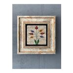 FİNS STONE DECOR Çerçeveli Taş Duvar Dekoru Tablo 20 x 20 cm Ebru Hediyelik FCDD1-40-499