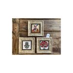 Fins Stone Decor Çerçeveli Taş Duvar Dekoru Tablo 20X20Cm 3Lü Set Nar Ağacı Semazen Fatma Ana Eli Hediyelik F3Cdd-40-141