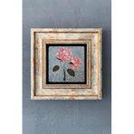 FİNS STONE DECOR Ebru sanatı Çerçeveli Taş Duvar Dekoru Tablo 20x20 cm-Wall Decor Fins Hediyelik FCDD-40-1222