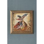 FİNS STONE DECOR Masif Çerçeveli Semazen (Mevlana) Doğaltaş Tablo Fins 28X28 CM Hediyelik FPRMT2020-060