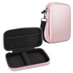 Fintie Fujifilm Instax Mini Link 2 / Mini Link için çanta - Premium güçlü sert kapak fotoğraf yazıcısı taşıma çantası HP Sprocket Plus/Select için çanta, *Pembe altın, Pembe altın