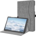 FINTIE Kılıf için Samsung Galaxy Tab A9 Plus / A9+ 11 İnç 2023, Çok Açılı Görüntüleme Kapak Folio Stand Kılıfı ile Cepli ve Otomatik Uyandırma/Uyku, Gri