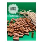 Fiolimore 20 mm Taba Kahve Kesme Boru Ahşap Boncuk (50 Gram 120 Adet) Delik Çapı 3 mm Makrome Tasarım Takı
